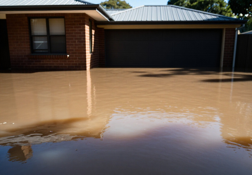 Before and After Flood Damage in Bass Hill